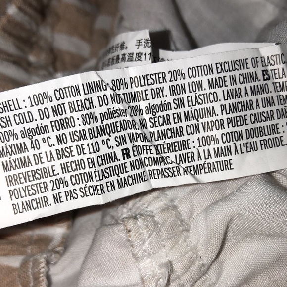 English Factory xsmall tan striped cotton romper - Picture 11 of 11